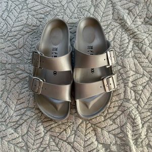 Birkenstock, silver women’s sandal